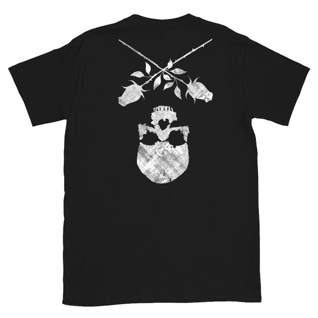 los-angeles-death-and-seduction-goth-streetwear-punk-rock-skulls-skeleton-lunatic-pink-floyd-roses-Apparel & Accessories > Clothing (1604) - Death City Crossing Short-Sleeve Unisex T-Shirt